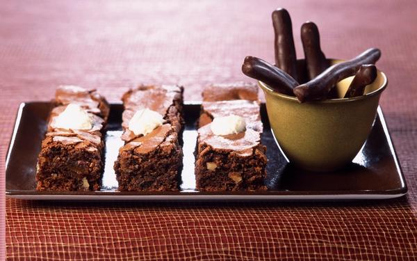 Brownie au chocolat et à l'orange