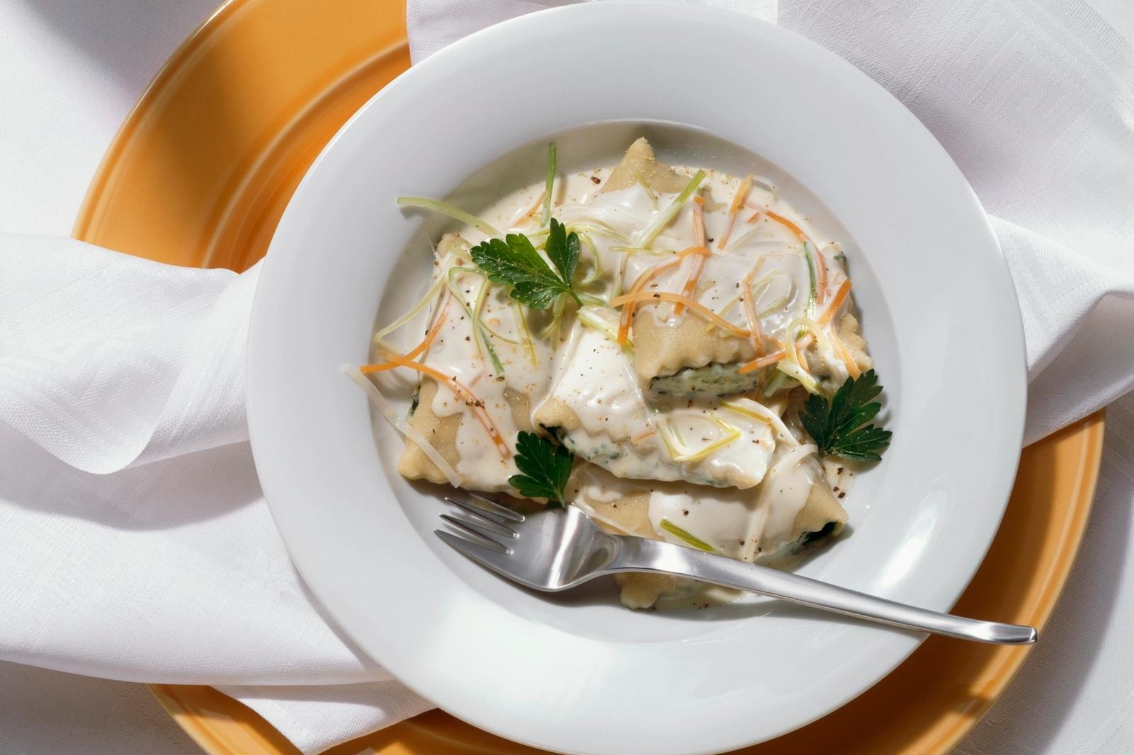 Raviolis farcis aux fruits de mer