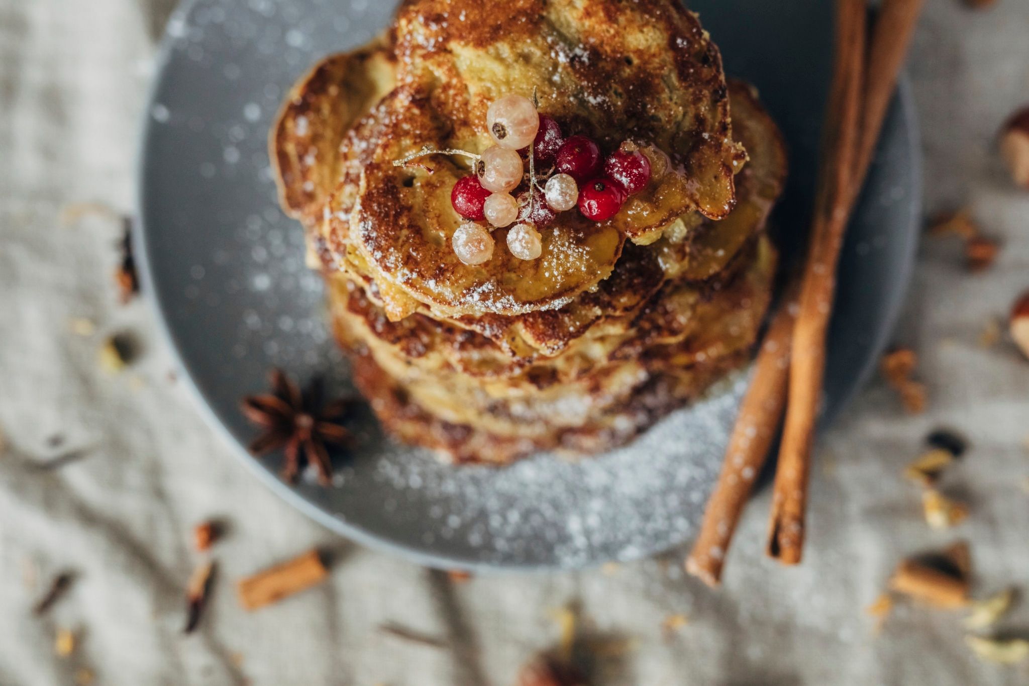 Crêpes de sarrasin à l'anis étoilé et à la cannelle