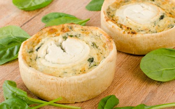 Recette tartelette au chèvre et épinards