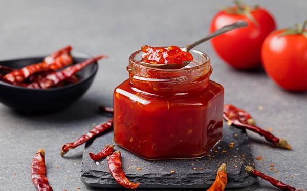 Confiture de poivron rouge doux et piment d'Espelette