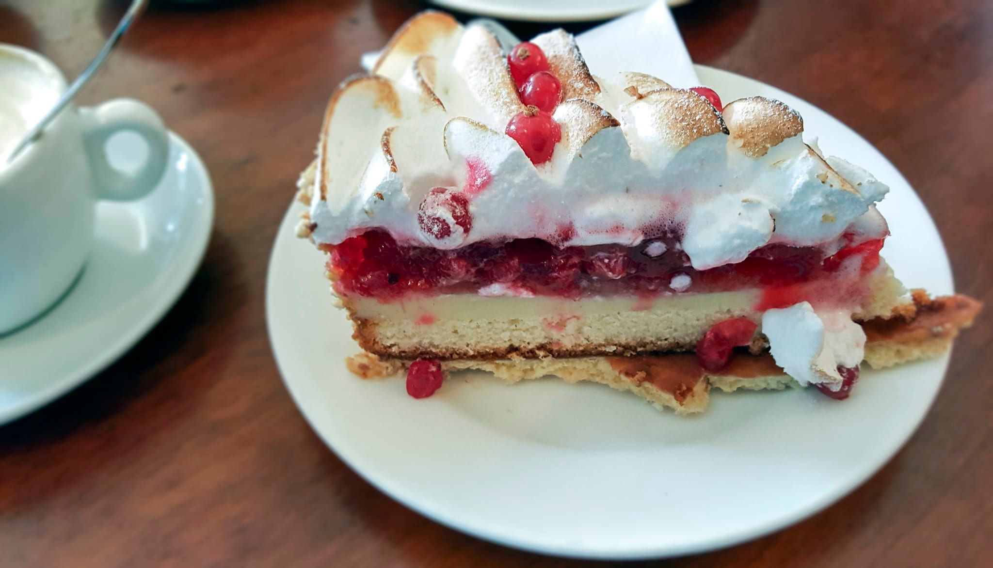 Tarte aux groseilles et meringue