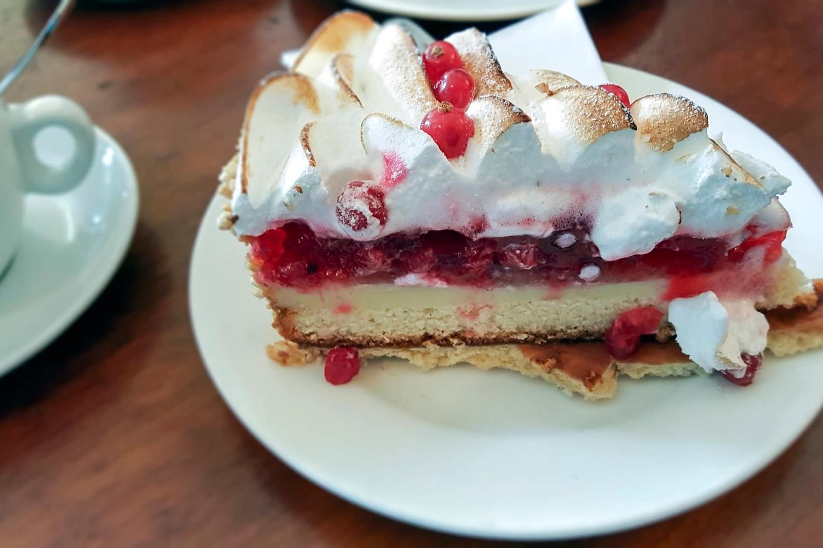Tarte aux groseilles et meringue