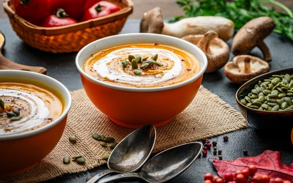 Soupe de potiron à la crème