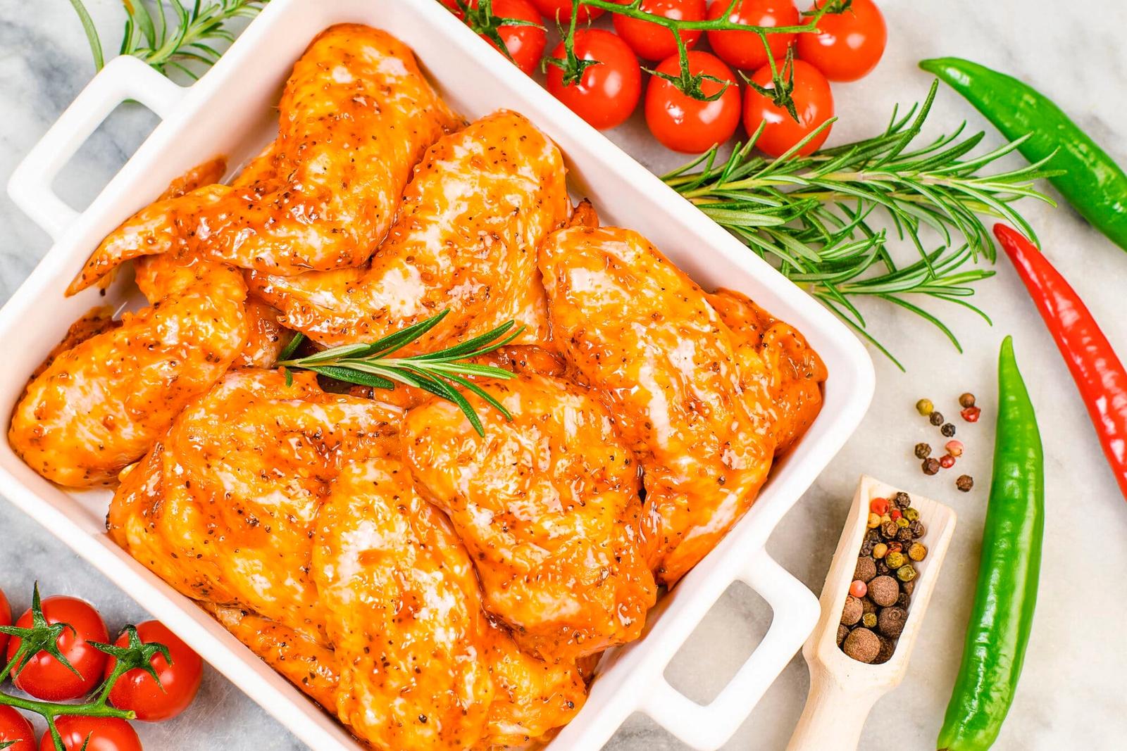 Recette ailes de poulet marinées