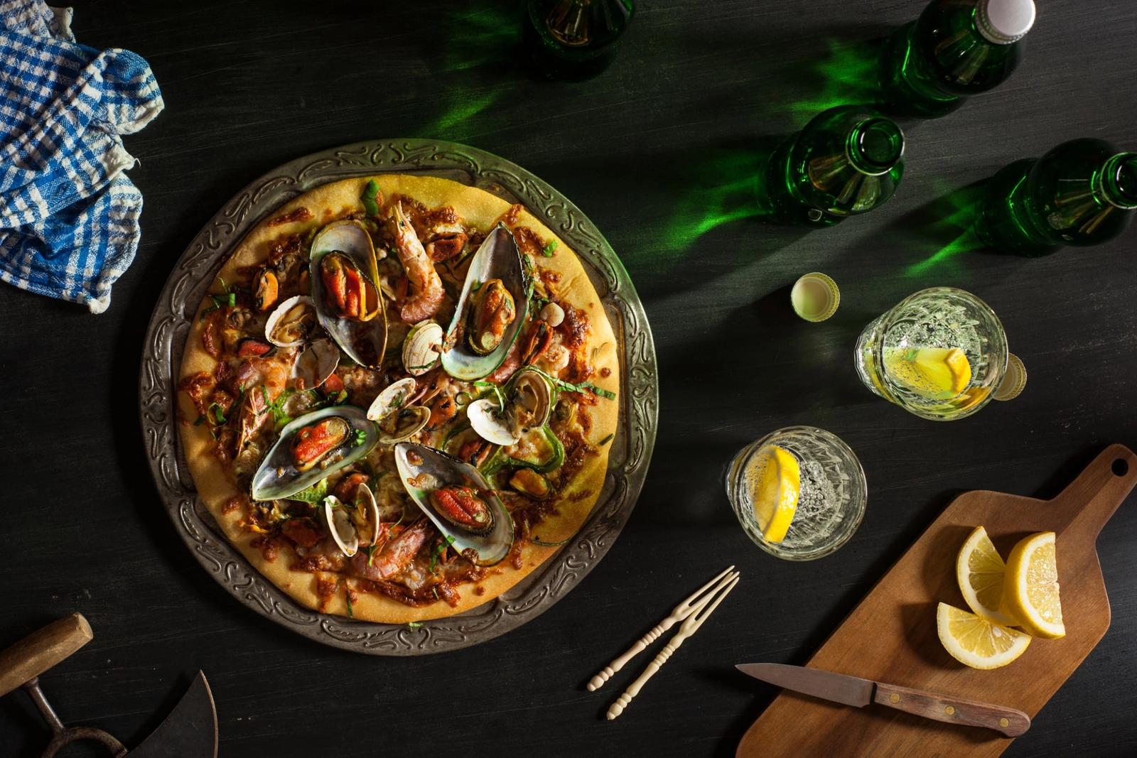 Recette pizza aux fruits de mer