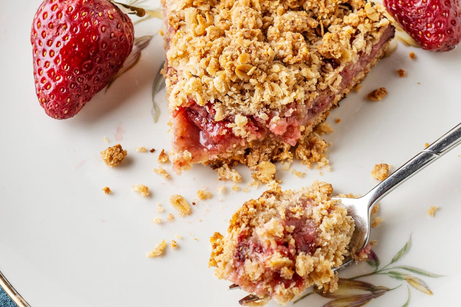Crumble de fraises