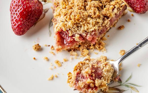 Crumble de fraises
