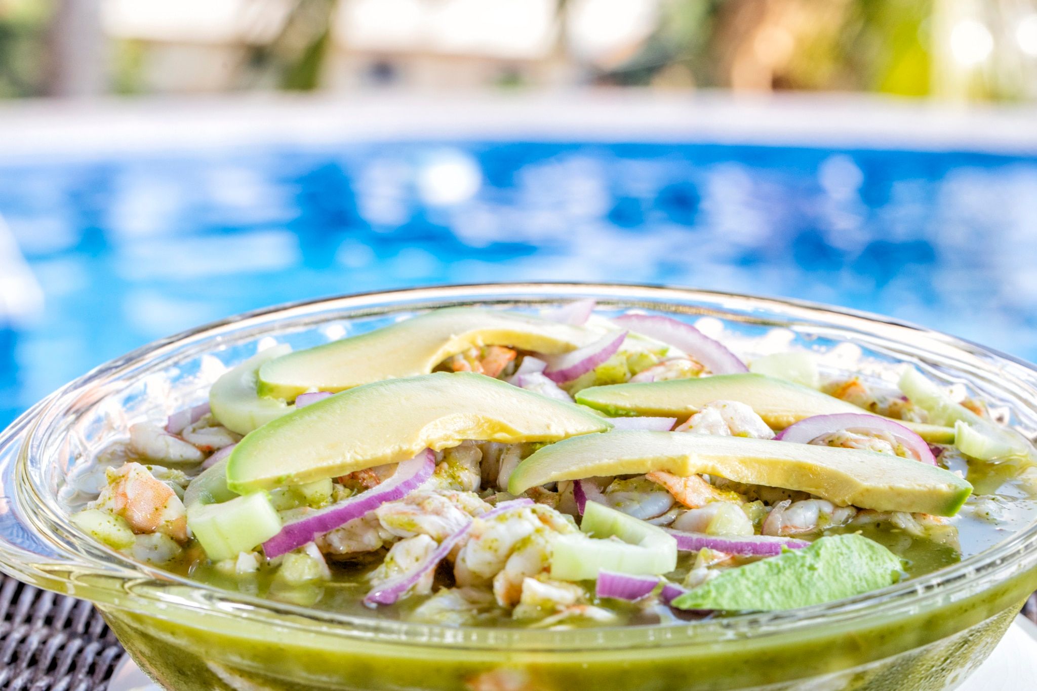 Aguachile de crevettes