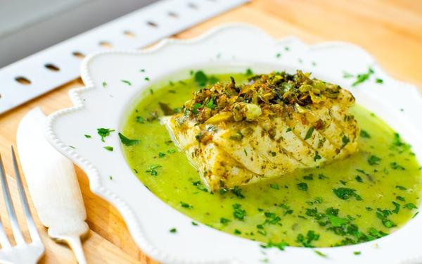 Recette cabillaud sauce verte