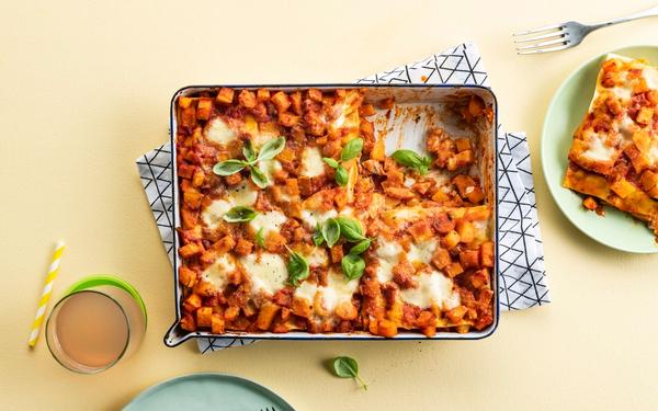 Lasagne à la courge et au panais