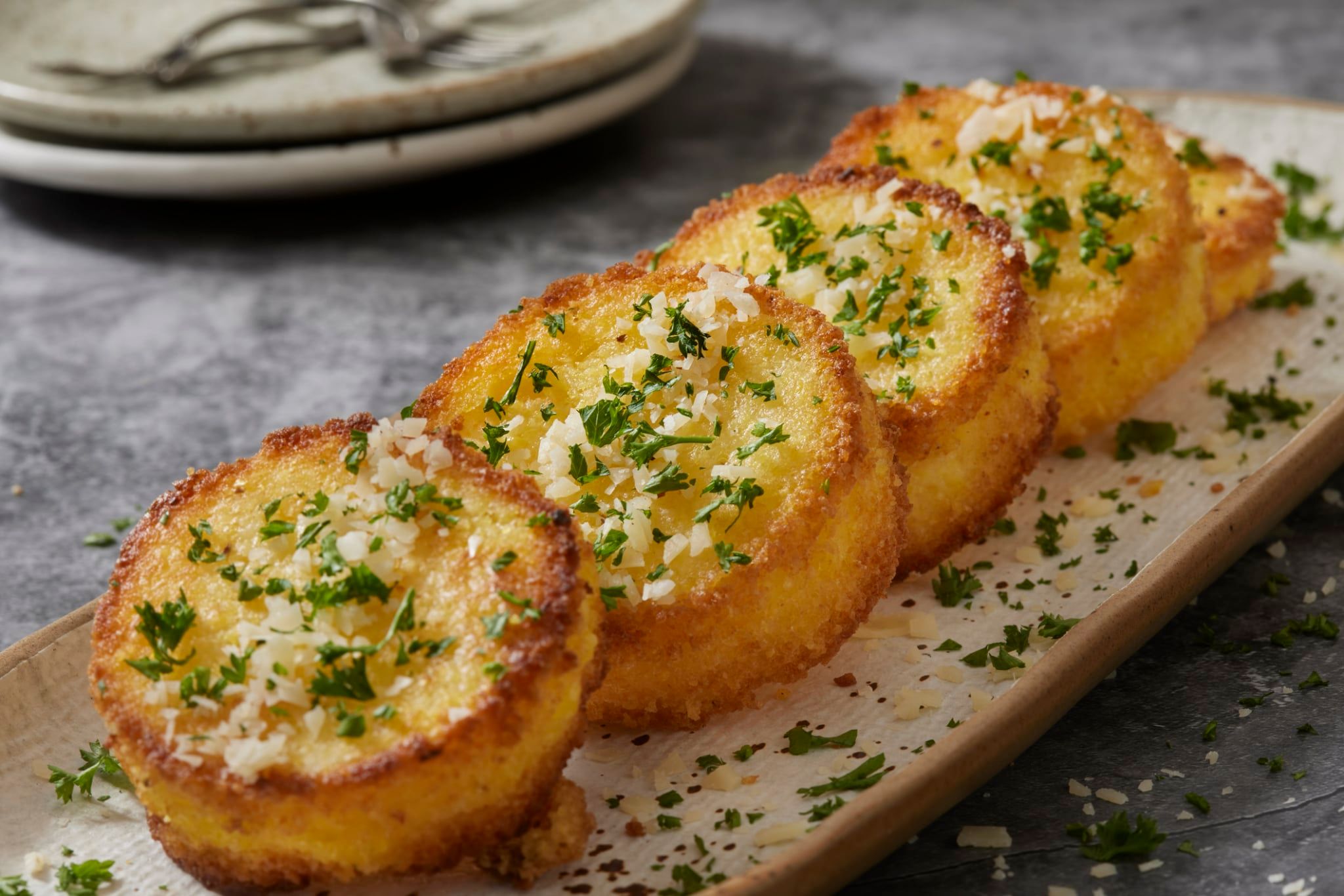 Recette galettes de polenta croustillante