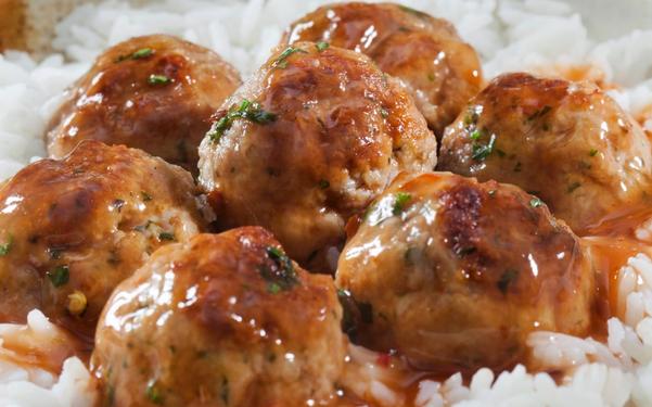 Recette boulettes de poulet sauce aigre douce et riz