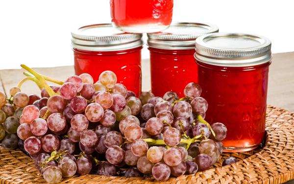 Confiture de raisin rose