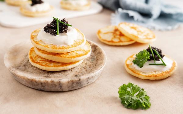 Recette blinis aux oeufs de lump