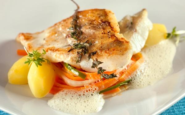 Sauté de filet de sandre et légumes