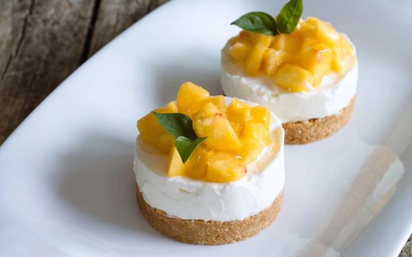 Recette cheesecake à la pêche