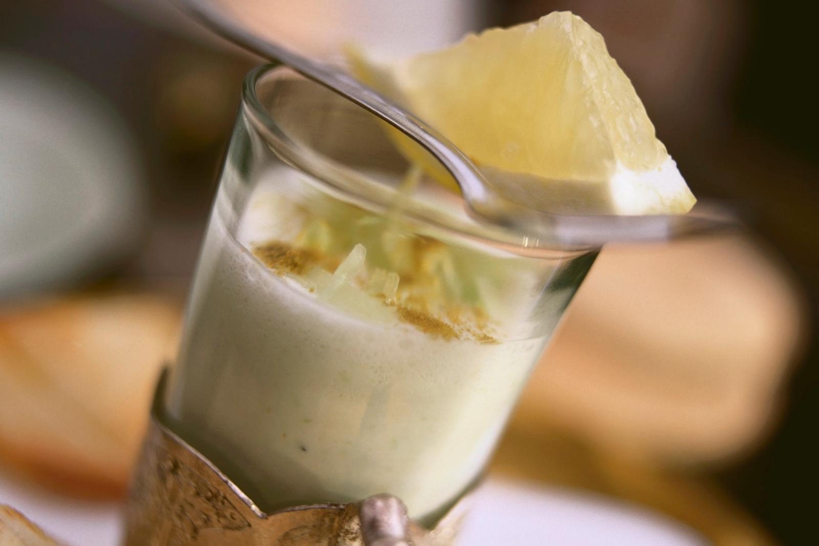 Soupe froide de concombre au cumin
