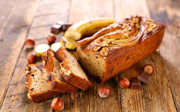 Recette banana bread aux noisettes