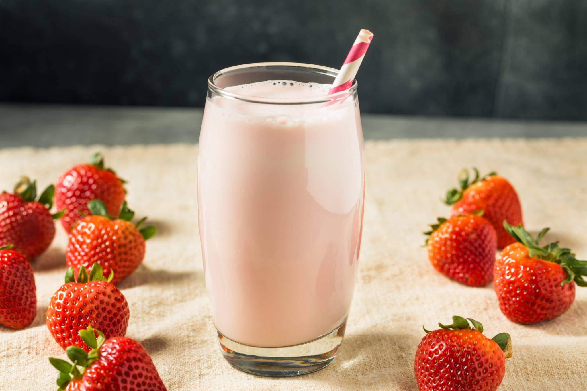 Recette milk-shake à la fraise facile