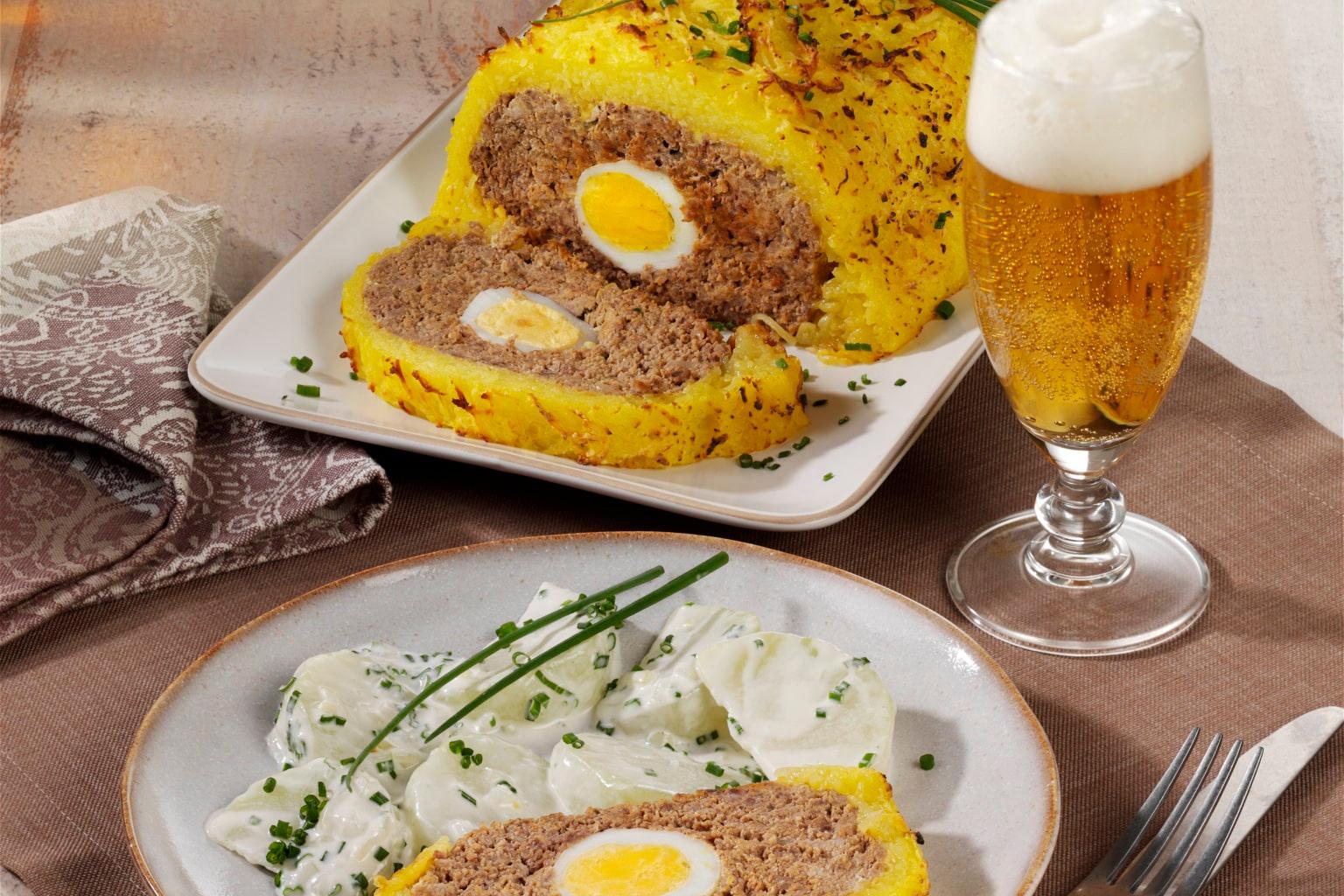 Pain de viande avec pommes de terre