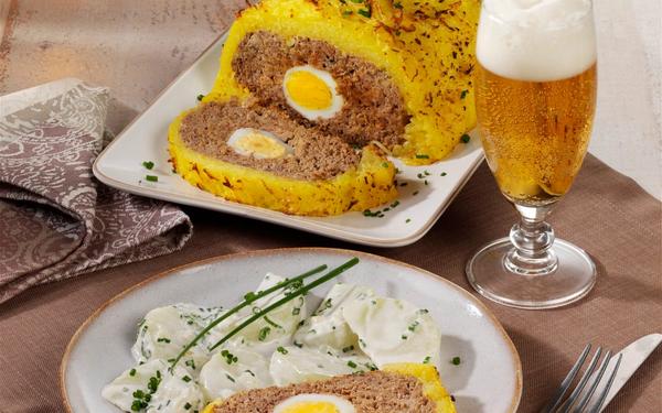 Pain de viande avec pommes de terre