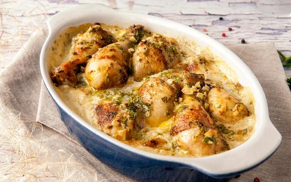 Recette poulet frit sauce à l'ail
