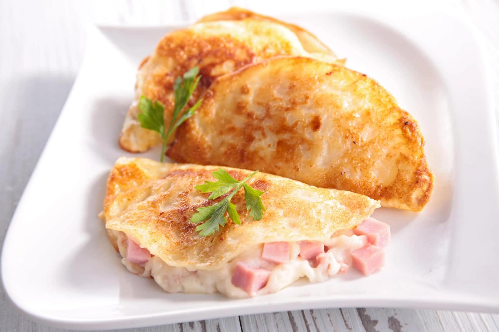 La recette des crêpes au jambon et crème