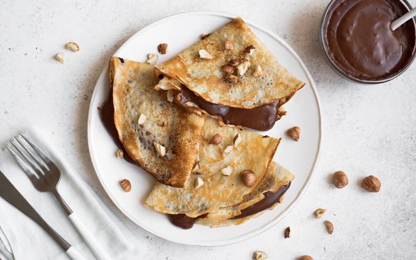 Recette crêpes chocolat noisette