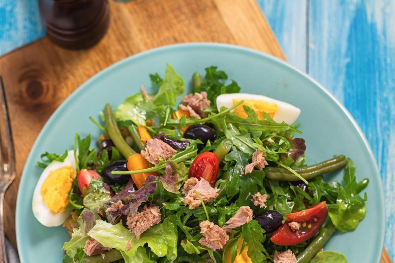 Recette salade niçoise traditionnelle au thon