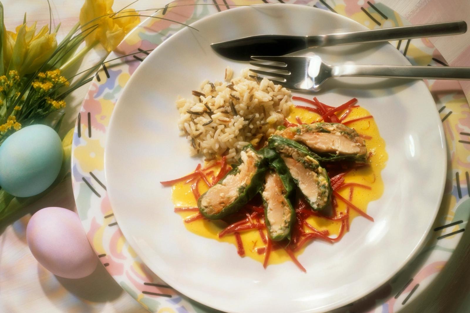 Filets de truite à la sauce aux blettes