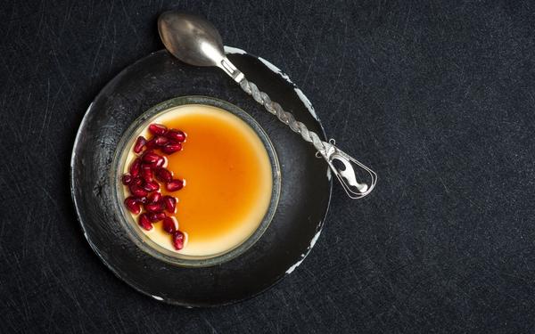 Crème brûlée aux graines de grenade