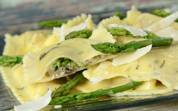 Raviolis aux asperges