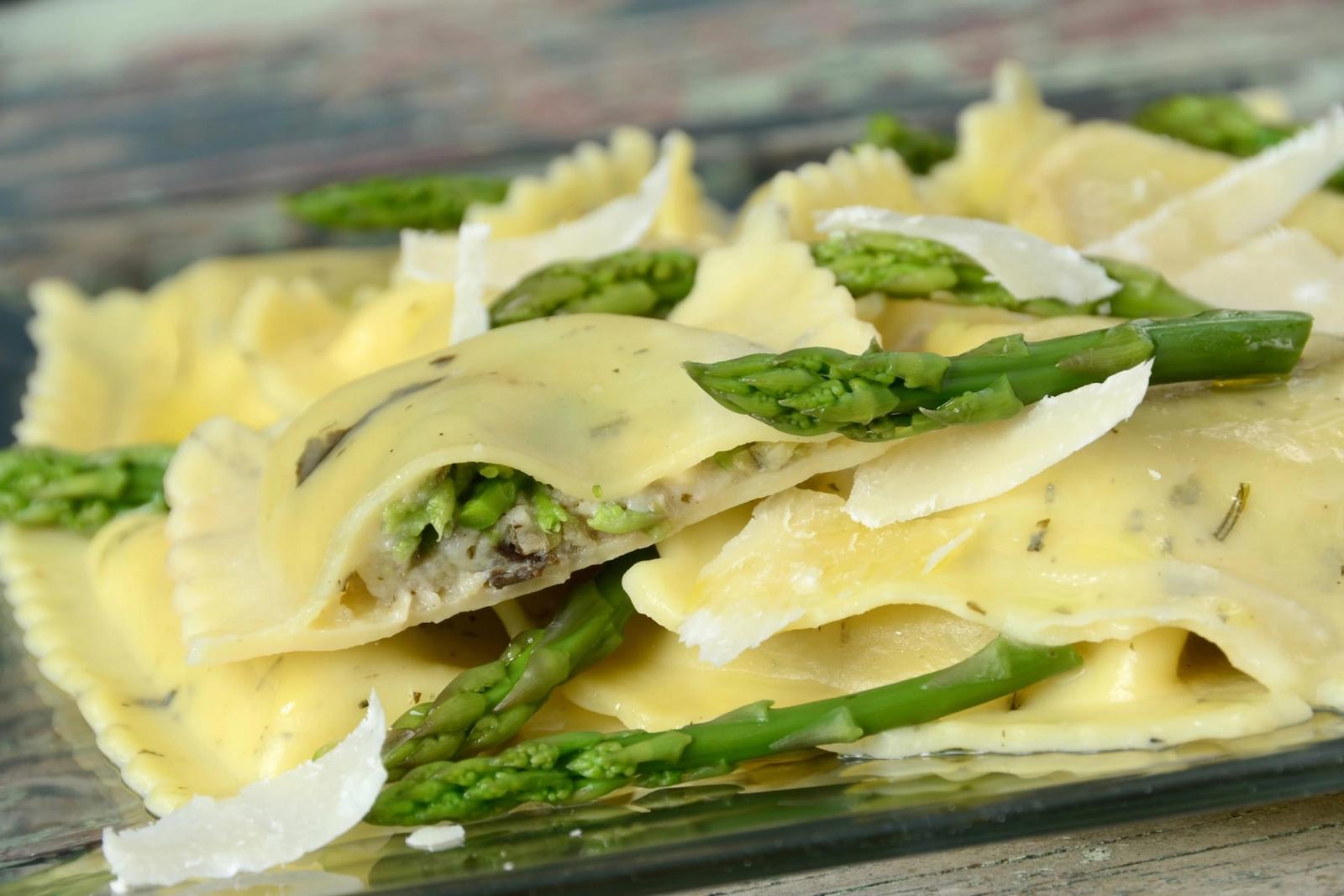 Raviolis aux asperges