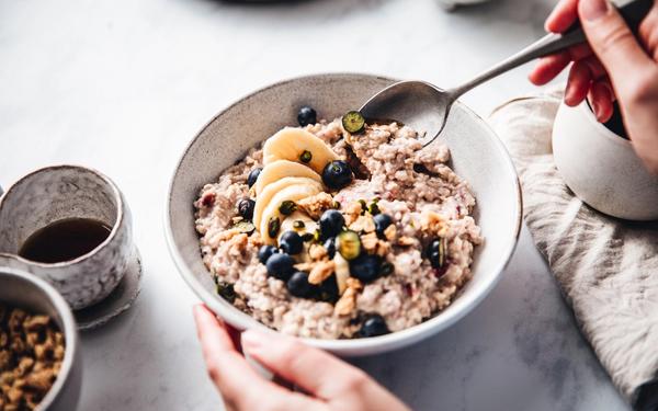 Porridge cassis banane