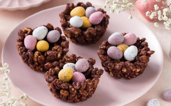Nid de riz au chocolat de Pâques
