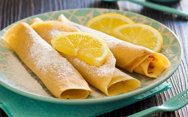 Crêpes au citron