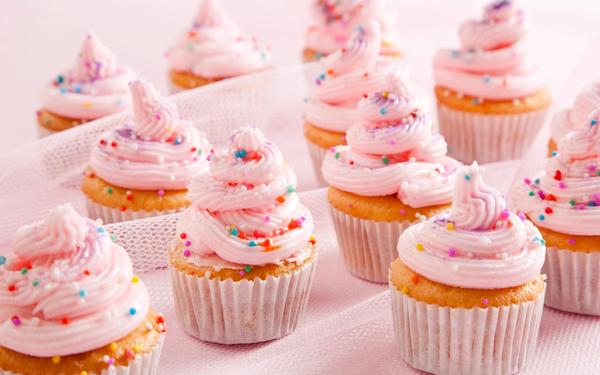 Cupcakes à l'eau de rose