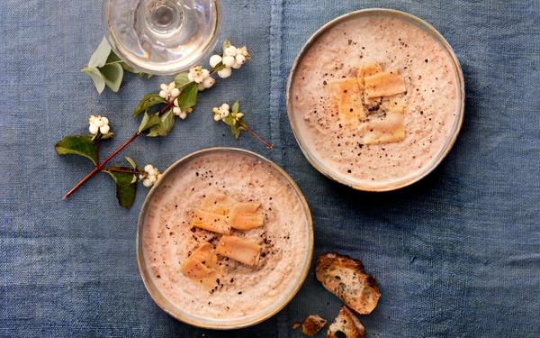 Cappuccino aux champignons et foie gras
