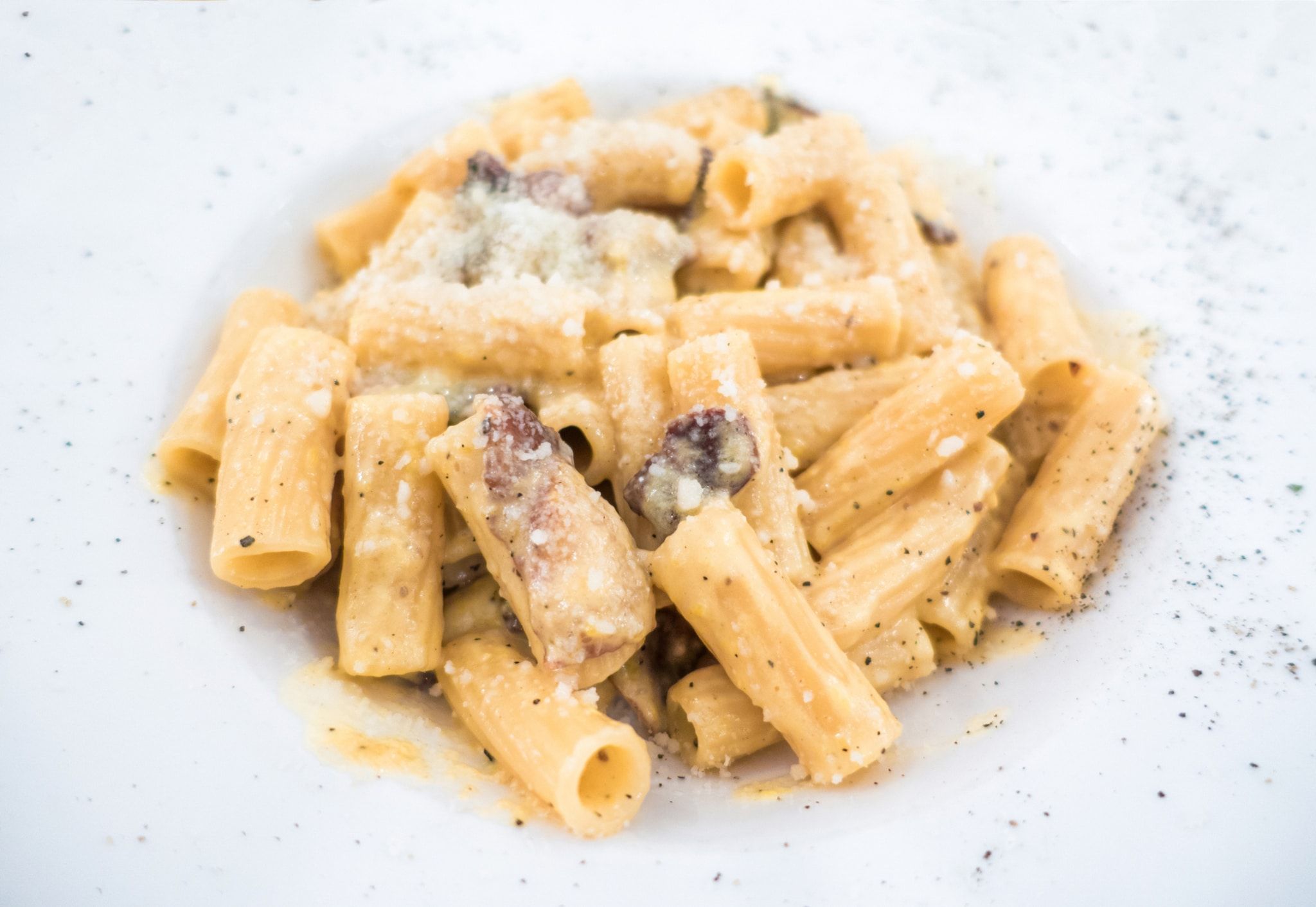 Recette rigatoni carbonara