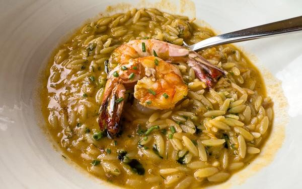 Orzo aux crevettes