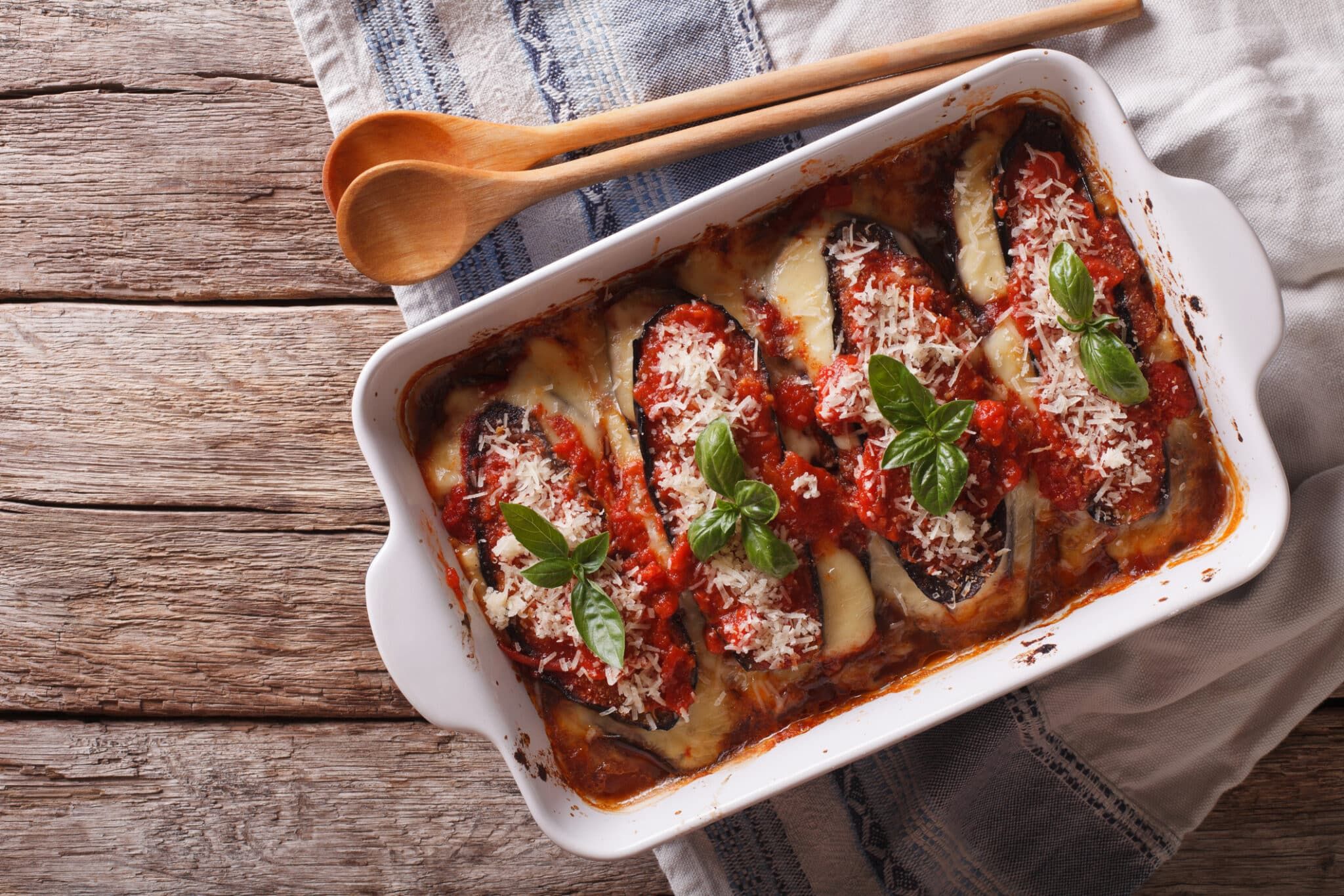 Recette aubergines farcies à la tomate et fromage