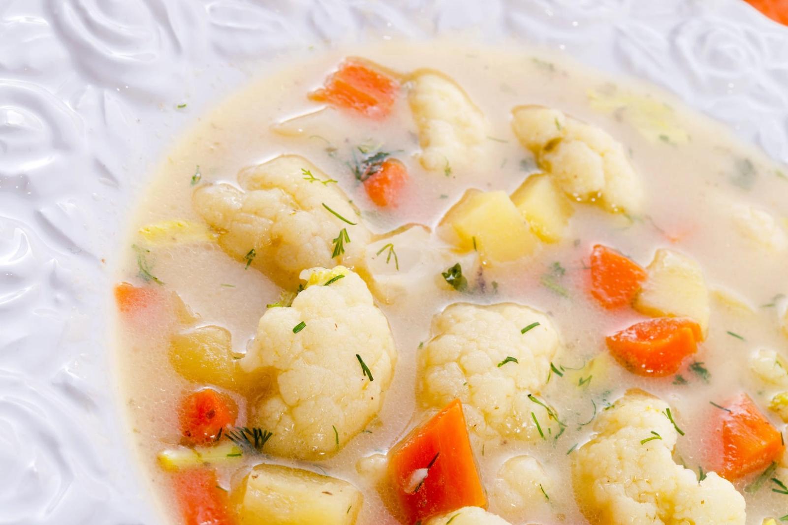 Recette soupe au chou fleur