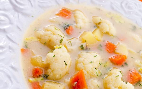 Recette soupe au chou fleur