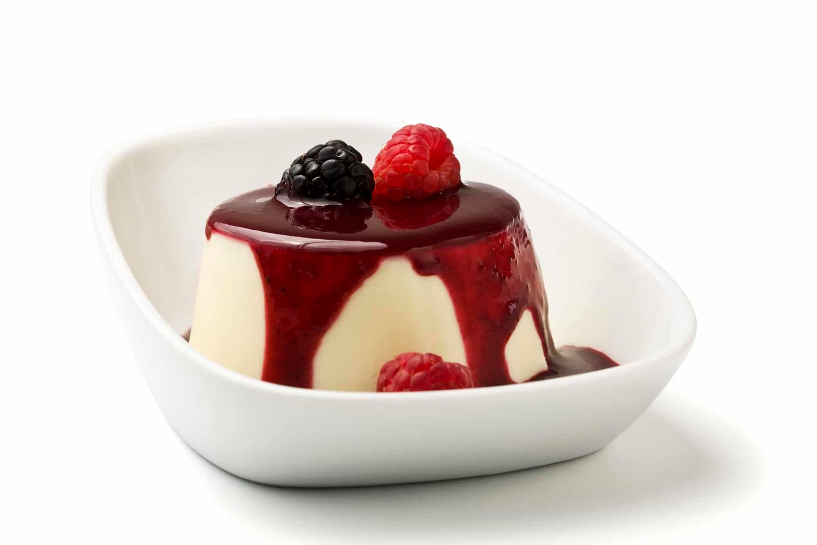 Panna cotta aux fruits rouges