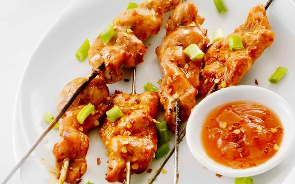 Recette brochettes de porc sauce aigre douce