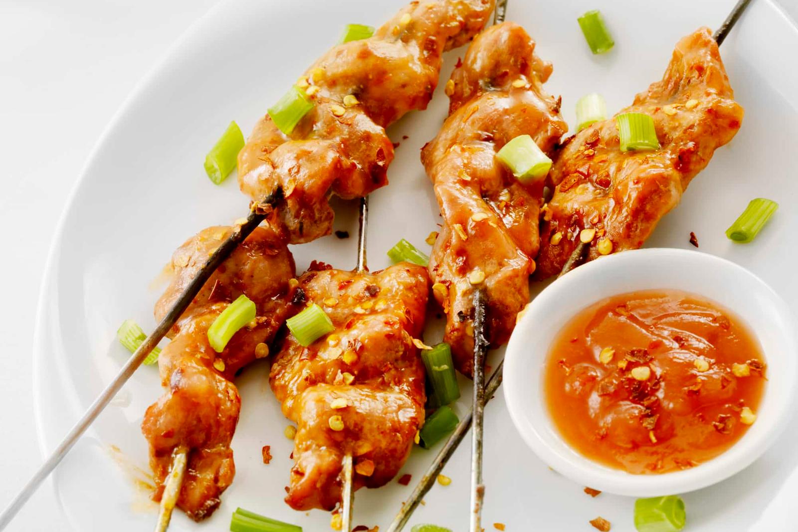 Recette brochettes de porc sauce aigre douce