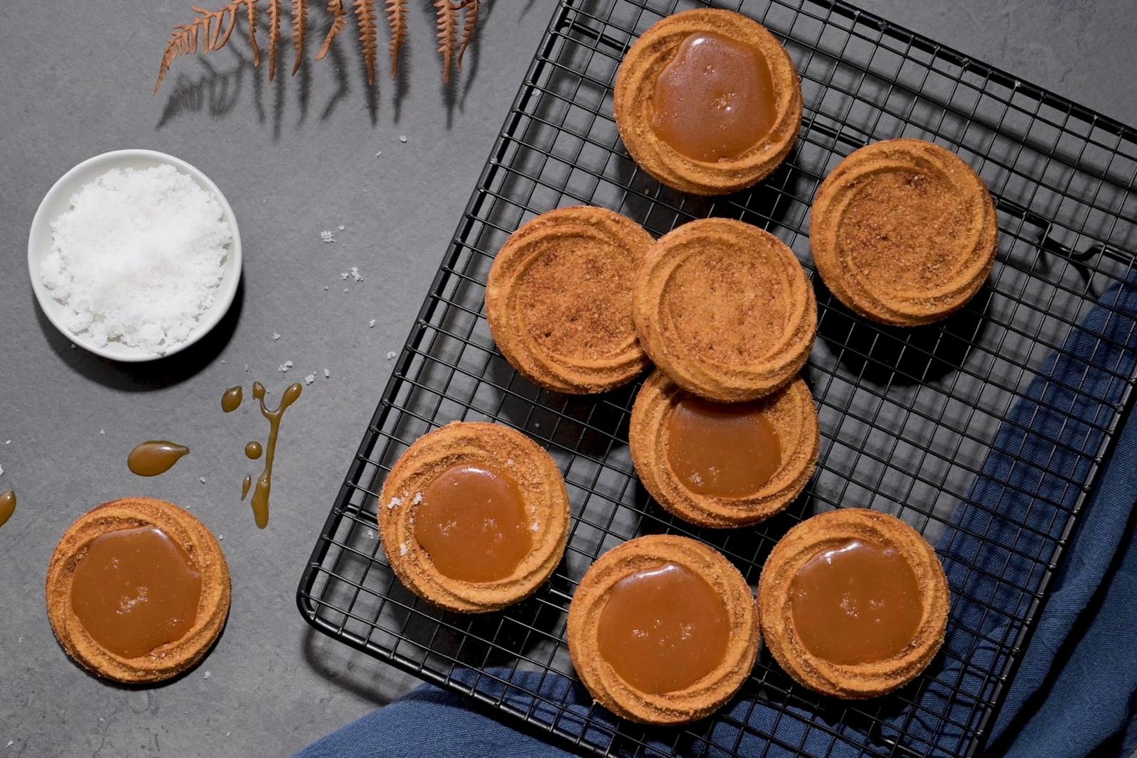 Biscuits au caramel salé