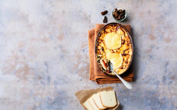 Paillasse savoyarde aux morilles