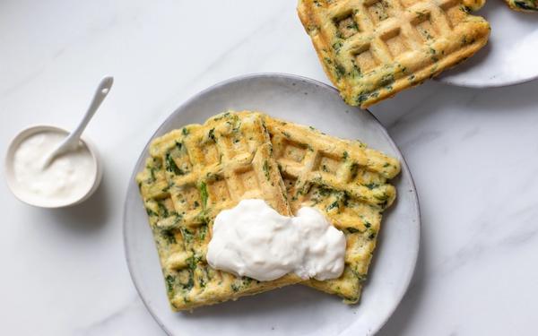 Gaufre d'épinards